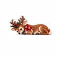 thumbnail image 2 of Christmas Reindeer Door Topper Decoration Festive Indoor Home Decor for Mantle Wall and Porch Holiday Display (Deer), 2 of 5