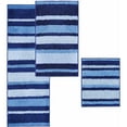 thumbnail image 2 of InterDesign Microfiber Stripes Bathroom Shower Rug, 21"x 17", 2 of 2