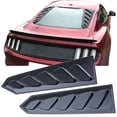 thumbnail image 3 of Ikon Motorsports Compatible with 15-23 Ford Mustang ABS Rear Window Louvers 2PC Set, 3 of 4