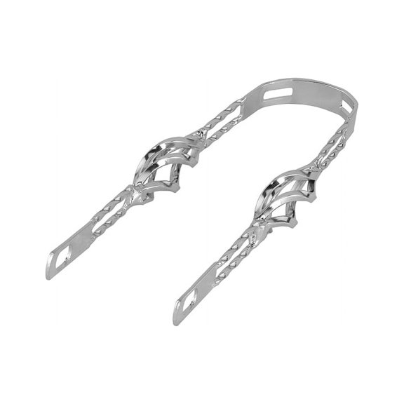 Bike 12 Cage Twisted Fender Braces Chrome.