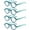 4 Pairs of Blue, variant on Women Thick Retro Small Round Reading Glasses Fashion Trendy Personalized Presbyopic Glasses Plastic Readers +2.50