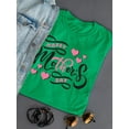 thumbnail image 3 of Mothers Day Noir Pink Shaped T-Shirt Women -Image by Shutterstock, Female Large, 3 of 4
