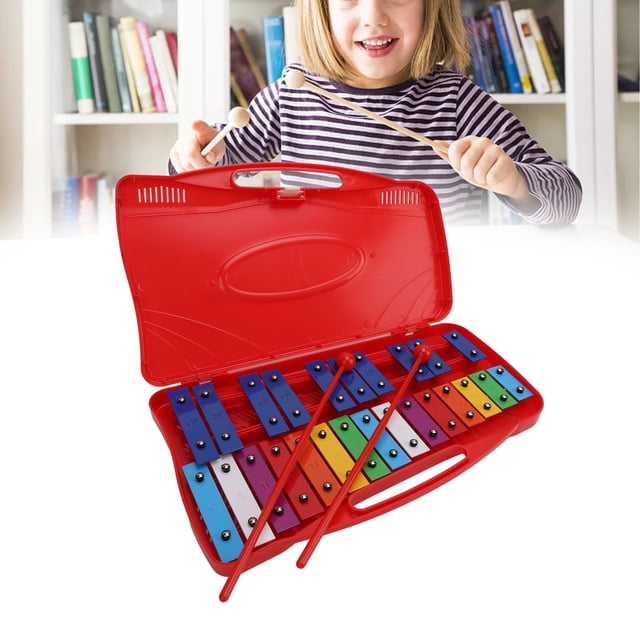Professional Xylophone Instrument, Portable Durable Aluminium Kids Xylophone for Home