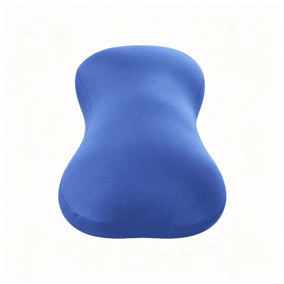 XIBUFE Cylindrical Pillow Comfortable Bone Type Pillow Microbead Jelly Bean Bed Pillow 15" Tube Pillow Cushion for Head,Neck,Back Support (Blue)