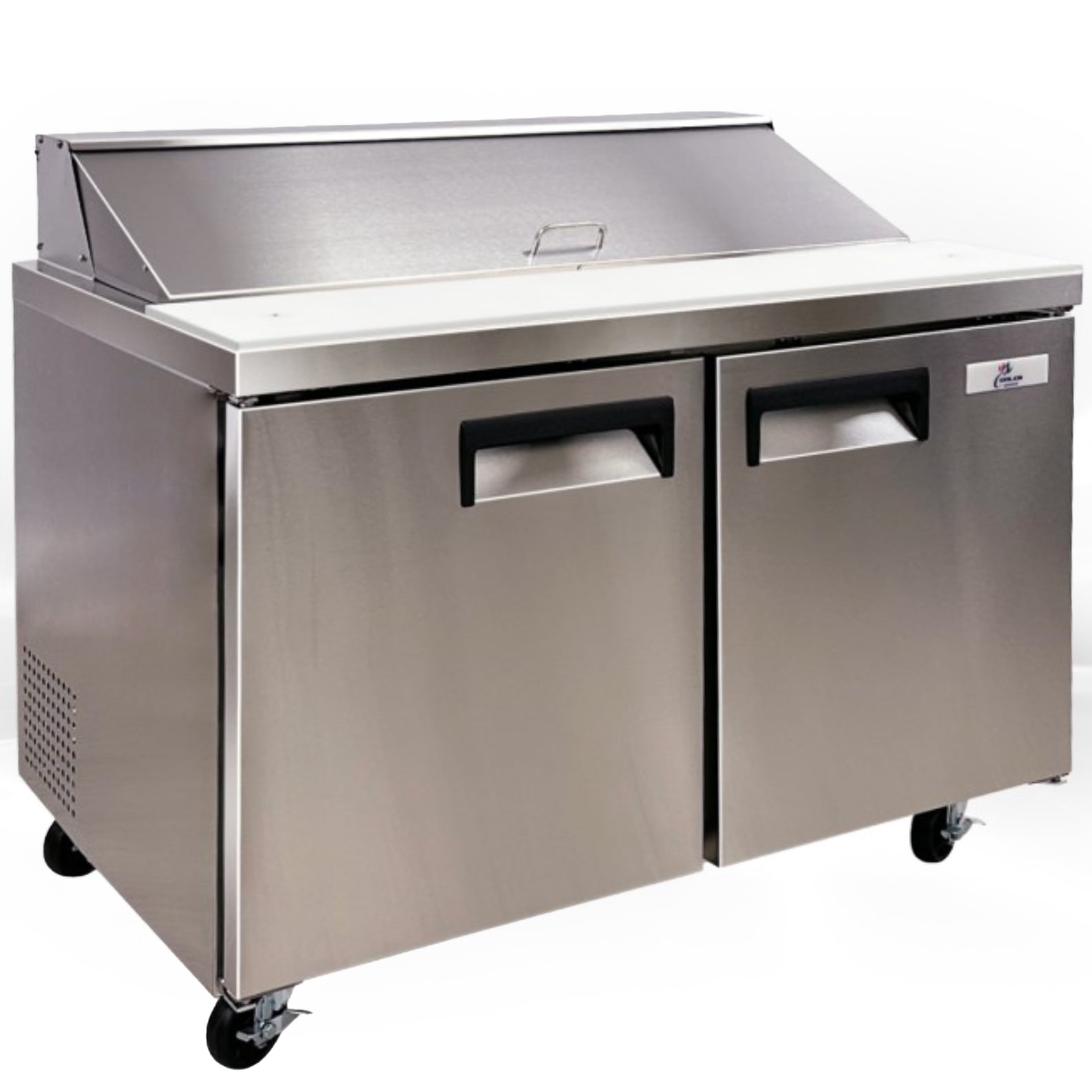 NSF 48" Commercial Sandwich & Salad Prep Table – 9.5 Cu. Ft., Stainless Steel, ETL Certified, R290 Refrigerant