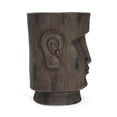thumbnail image 6 of Outdoor Side Table,Easter Island Moai Statue Pedestal End Table Stool,For Home Patio Deck Sunroom Garden Balcony Yard Lawn,Light Grey Color, 6 of 11