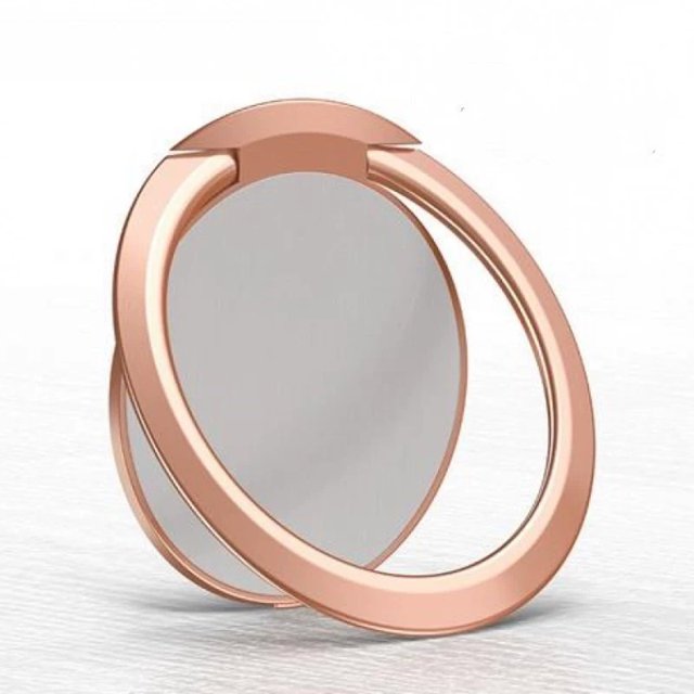 2 piezas para soporte de hebilla de anillo de teléfono móvil Hebilla de dedo de anillo de teléfono móvil Hebilla de soporte magnético para hombres Soporte perezoso, oro rosa y negro
