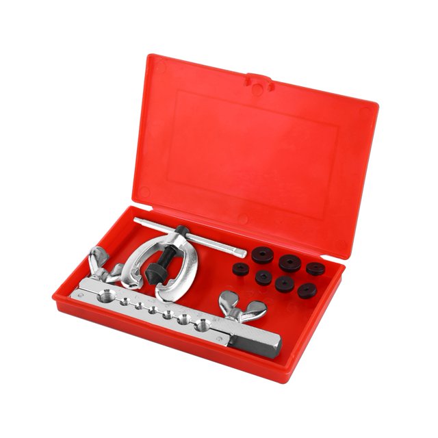 Flare Outil Kit Tuyau Flare Outil Tuyau Évasement Kit Tube Évasement Kit 9pcs Tuyau Évasement Outil Kit Tube Réparation Flare Comprend Pince Épandeur Matrices