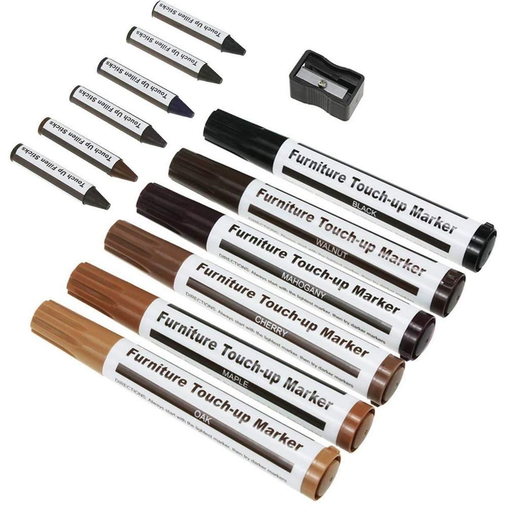 Pyramid Home Decor Wood Touch Up Markers, set of 17 Furniture Markers