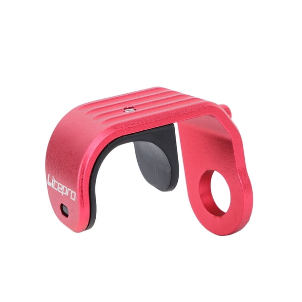 Eigraketly Bicicleta plegable E-Hook Ligero E-Hebilla A prueba de herrumbre Gancho del eje delantero E-type Pothook Bicicleta Repuesto para negro Ciclismo Rojo Eigraketly OD024306-02