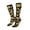 2 Black-1, variant on Women Crew Soft Moisture-wicking Socks Royal Blue Plaid Sunflower Pattern Design Cotton Socks, One Size fit All