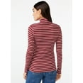 thumbnail image 5 of Free Assembly Women's Fine Rib Turtleneck Sweater, Lightweight, 5 of 7
