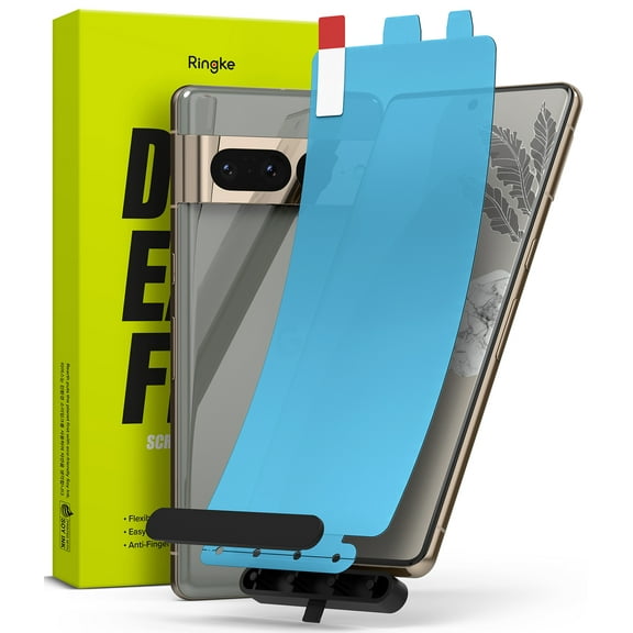 Ringke [2 Pack] Dual Easy Film Compatible with Google Pixel 7 Pro, Premium Full Cover Film Case Friendly Screen Protector with Easy Application Kit