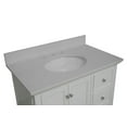 thumbnail image 2 of Bella 36" Bathroom Vanity with White Cabinet and Quartz Top, 2 of 6