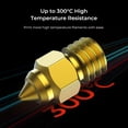 thumbnail image 3 of Creality Brass Nozzle Kit High Hardness 300℃ Temperature Resistance Smooth Inner Wall Applicable to most, 3 of 6