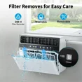 thumbnail image 6 of 10000 BTU U-Shaped Window Air Conditioner, 450 Sq.ft, Energy-Saving Window AC Unit with Remote, 6 of 7