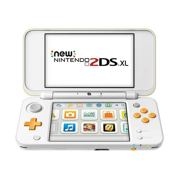Nintendo - New 2DS XL Handheld Video Game Console - White + Orange (Refurbished)