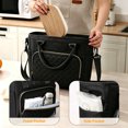 thumbnail image 2 of AUXDIQ 11L Insulated Cooler Bag Leakproof Cooling Tote Thermal Lunch Bag Black, 2 of 6