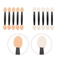 thumbnail image 3 of 600 pcs tool makeup cosmetic sponges sponge brush eye shadow Makeup Tools double sided Eye shadow brush make up bulk applicator double head sponge eye shadow stick, 3 of 5
