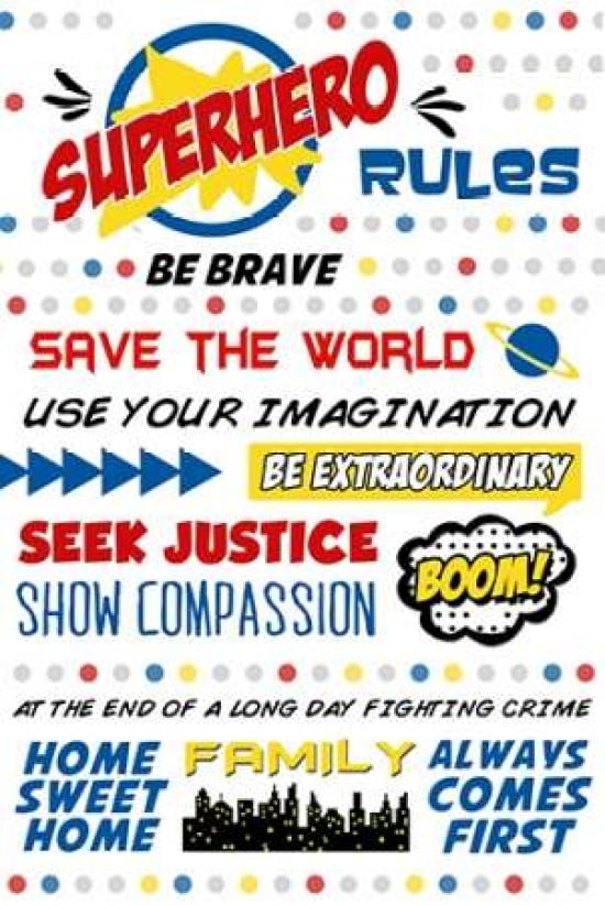 Superhero Rules Typography Stretched Canvas Anna Quach 24 X 36 Com - Superhero Rules Canvas Wall Art Superhero Rules Typography Stretched Canvas Anna Quach 24 X 36 Com - Superhero Rules Canvas Wall Art