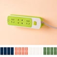 thumbnail image 4 of sunsanly 4Pcs Socket Holder Punch Free Self Adhesive Strong Loading Living Room Wall Hanging Socket Fixer Daily Use, 4 of 8