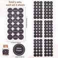 thumbnail image 2 of PVC Waterproof Stickers Self-adhesive Decals Rectangle Black 240x120x0.2mm 6sheets/set, 2 of 6
