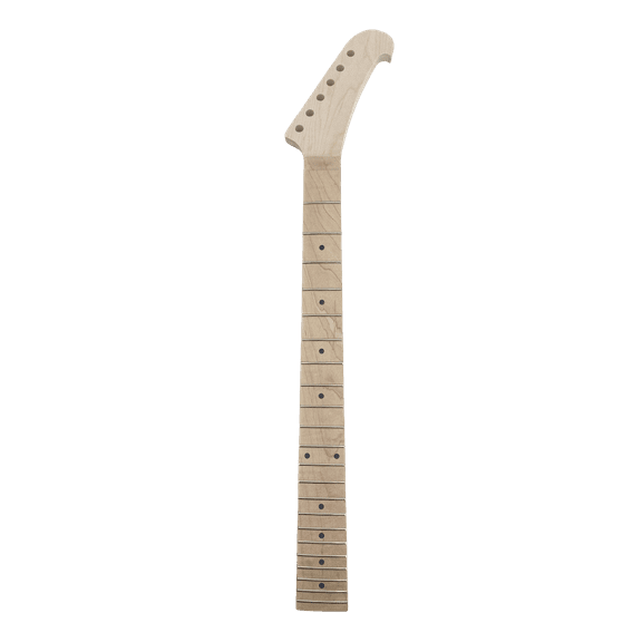 Maple Electric Guitar Neck 22 Fret 25.5 Inch Dot Inlay Replacement Bolt on Heel