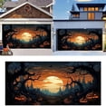 thumbnail image 2 of Housse de Porte de Garage Halloween Housse de Porte de Garage Halloween Housse de Porte d'Arrage Halloween 7x8 / 7x16 Pieds Housse de Porte de Garage Halloween, 2 of 7