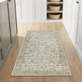 thumbnail image 3 of BERTHMEER 3'x5' Small Brown Area Rugs Vintage Throw Rugs for Bathroom Bedroom Dining Room Office Entrance Kitchen Non Slip Washable Oriental Distressed, 3 of 6