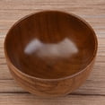thumbnail image 4 of Cuenco hecho a mano de madera Natural para niños, recipiente para alimentos, vajilla resistente al calor (9,5 cm), 4 of 8