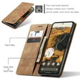 thumbnail image 3 of Allytechgroup Google Pixel 8A Wallet Case, Premium PU Leather Retro Flip Cover RFID Blocking Shockproof Kickstand Phone Case for Google Pixel 8A, Brown, 3 of 11