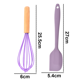 thumbnail image 2 of Juego de mini utensilios de cocina de 2 piezas: utensilios de cocina de silicona con mangos de madera, 2 of 5