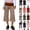 29# Coffee, variant on Fold Over Capri Pants for Women Low Rise Striped Wide Leg Yoga Capris Summer Cute Going Out Flowy Gaucho Pants Streetwear Gray L