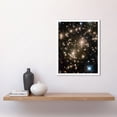 thumbnail image 2 of Hubble Space Telescope Image Asteroids In Hubble Frontier Field Abell 370 Galaxy Cluster Gravitational Lensing Asteroid Trails Art Print Framed Poster Wall Decor 12x16 inch, 2 of 5