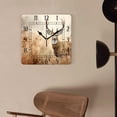thumbnail image 4 of 10 Inch Wall Clock Battery Operated Silent Clock Decorative for Office, Kitchen, Outdoor, Living Room，Whitetail Deer Fawn in Wilderness Countryside, 4 of 4