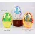 thumbnail image 5 of 3PCS Easter 6.7 Inch Disco Mirror Egg Decorations Tabletop Centerpiece for Spring Home Display, 5 of 8