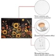 thumbnail image 6 of Multi-use Waterproof PVC Weave Table Mats Pack of 6, Durable Anti-Slip Oil-Proof Stain-Resistant Dining Table Place Mats for Home Decor, Sunflower Moon Night, 6 of 6