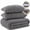 Gray, variant on Elastic Velvet Fitted Bed Sheet, Plush Fuzzy Mattress Cover with 360° Elastic, Soft Warm Bottom Sheet for Low Profile Mattresses, Multiple Sizes Available