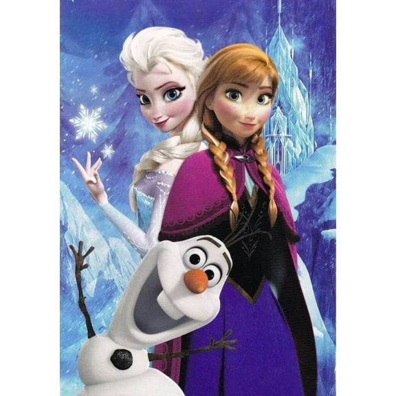 Frozen Elsa Anna Olaf Princess Prince DIY 5D Diamond Digital Painting Kit Crystal Rhinestone Embroidery Cross-stitch artwork Crafts Canvas wall decoration Birthday gift 12 X 16 inches