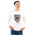 thumbnail image 4 of Patriotic American Skull Badass Rebel Plus Size Crewneck Graphic Tee Shirt Brisco Brands 2X, 4 of 6