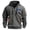 72#Dark Gray, variant on Mens Half Zip USA Flag Tactical Hoodie Muscle Fit Long Sleeve Pullover Sweatshirt Drawstring Hood Cargo Arm Pocket Casual Streetwear Wine XL