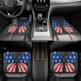 thumbnail image 6 of Salouo Butterfly With USA Flag for Car Floor Mat Set of 4–Car Carpet Mats - Car Mats with Anti-Slip Backing & Driver Heel Pad Universal Fit for Cars, Trucks, SUVs, and Vans, 6 of 6