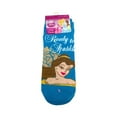 thumbnail image 2 of Disney Belle Ready to Sparkle Blue Kids Socks (Size 6-8, 2 Pairs), 2 of 3