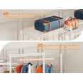 thumbnail image 5 of 725LBS Capacity Clothes Rack，Adjustable Heavy Duty Garment Racks 13.9" D x 70.6" W x 77" H, 5 of 9