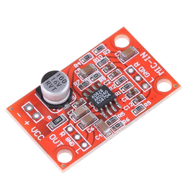 Buy AD828 stereo dynamic microphone preamplifier board mic preamp DC 3