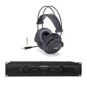 Samson Servo 200 200-Watt Power Amplifier and SR880 Closed-Back Headphone Bundle
