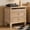 Natural, variant on Leumius 28" Nightstand with Charging Station, Farmhouse Bedside Table with 3 Drawers, USB and Type-C Ports, Storage End Table for Bedroom Living Room Office Natural