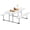 White-1, variant on Fenbeli Foldable Picnic Table with 2 Benches, Portable Folding Dining Table Set for Camping, Outdoor Patio, White