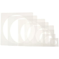 GOOHOCHY 8Pcs Circle Painting Stencil Large for Diy Crafts and Wall Art with Round Design