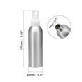 thumbnail image 2 of Uxcell 5oz/150ml Spray Bottle with Clear Mist Sprayer Aluminium  Silver Tone 3Pack, 2 of 5